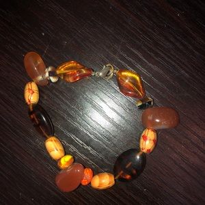 Warm Colored Bead Bracelet